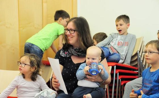 Mama und Kinder auf der Mutter-Kind-Woche